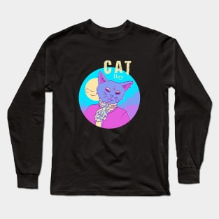 CAT BOY, Band Merchandise, Skate Design, Cat design Long Sleeve T-Shirt